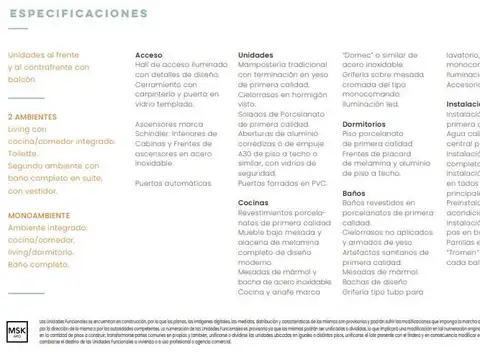 Departamento en Venta en Palermo Nuevo, USD 76.000