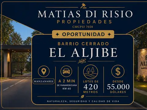Venta Terrenos Barrio El Aljibe- Manzanares