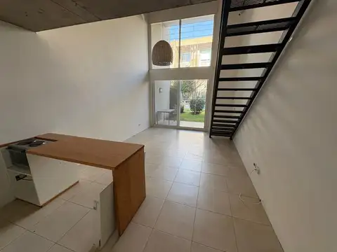 Departamento en alquiler 2 ambientes con jardin y parrilla en Ayres Loft Pilar