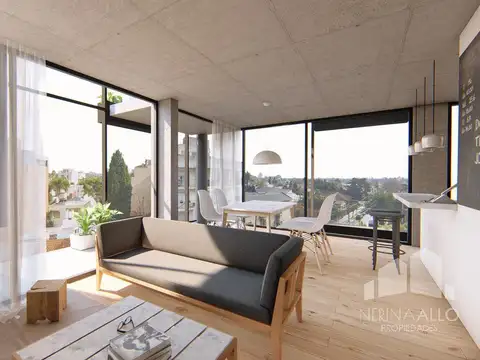 Depto Tipo Casa 3 ambientes con 2 baños