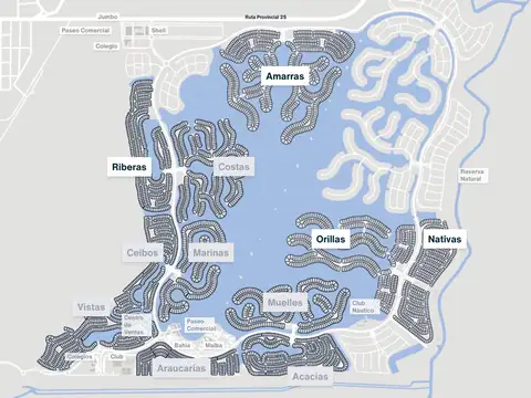 Lote en venta Orillas Puertos del Lago Escobar