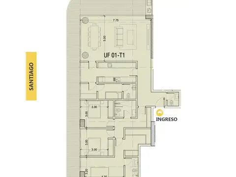 Departamento en Venta en Pichincha, Rosario