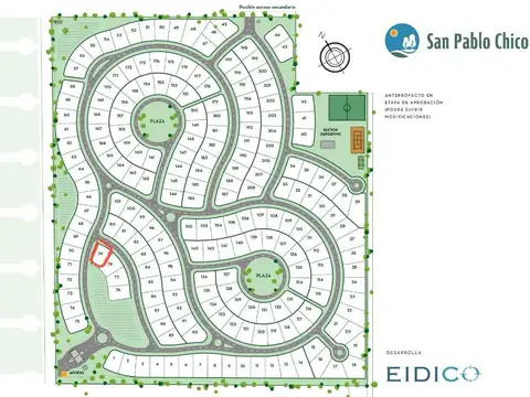 Terreno en Venta 30  mts Fondo