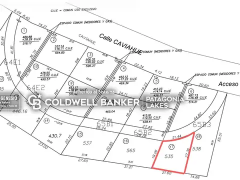 Terreno en Venta de 535,0 m2