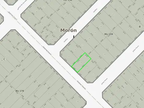 Venta lote en Morón 10x22