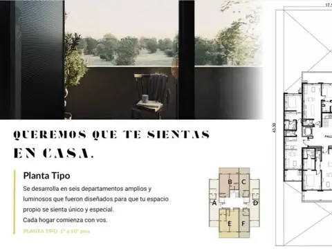 Departamento 2 ambientes con 1 baño