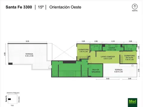 Departamento 3 ambientes con 2 baños