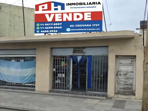 Venta local de 50 m² más premoldeada de 3 amb. sobre lote  de 342 m².