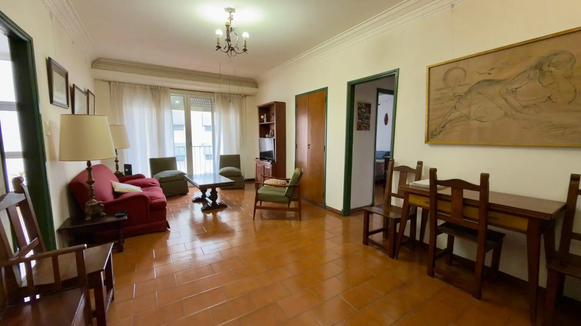 Depto 3 amb con dependencia y balcón, 66m², Torreon, vista lateral al mar