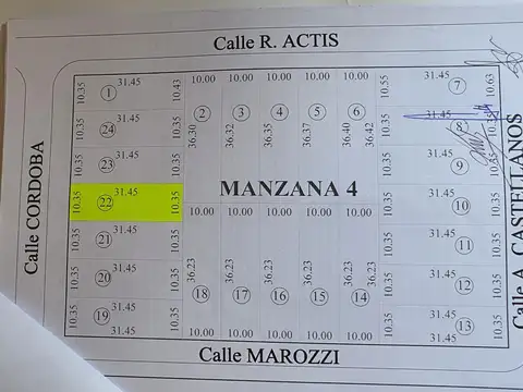 Terreno en Venta en Rafaela, USD 37.000