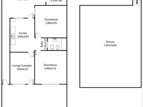 Casa en Venta de 2 dormitorios