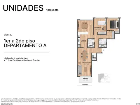 Departamento en el emprendimiento Boutique Plaza