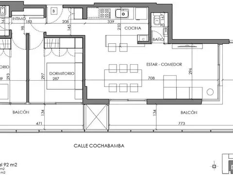 Departamento en Venta de 2 dormitorios