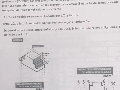 Terreno en Venta 26  mts Fondo