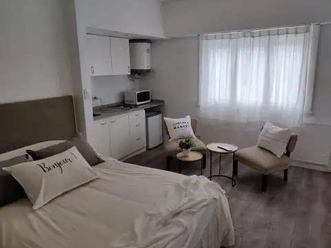 Luminoso y acogedor monoambiente