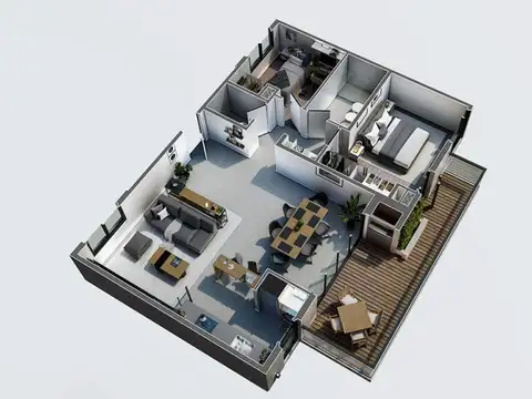 Departamento en Venta de 1 dormitorio