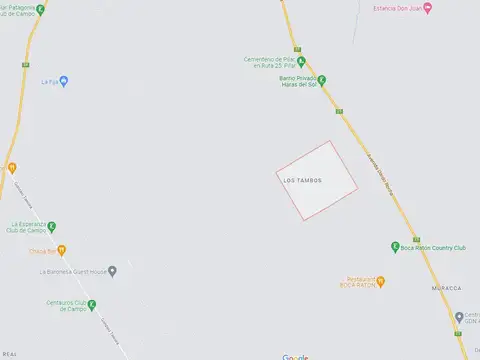Los Tambos Ruta 25 Pilar km