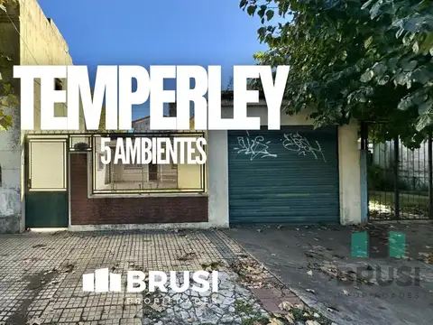 CASA EN VENTA EN TEMPERLEY - A REFACCIONAR - 5 AMBIENTES