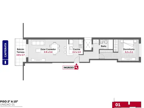 Departamento en Venta en Centro, Rosario