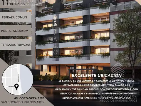 Departamento en Venta en San Bernardo del Tuyu, Partido de La Costa