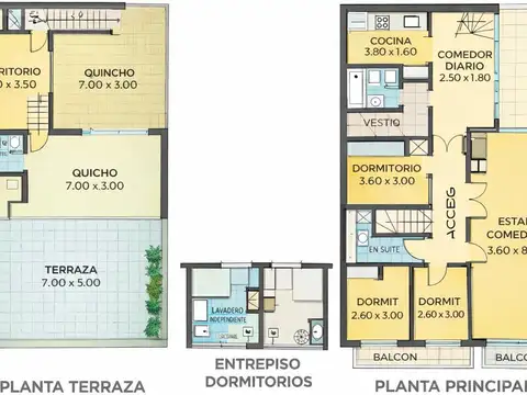 Depto Tipo Casa en Venta de 4 dormitorios