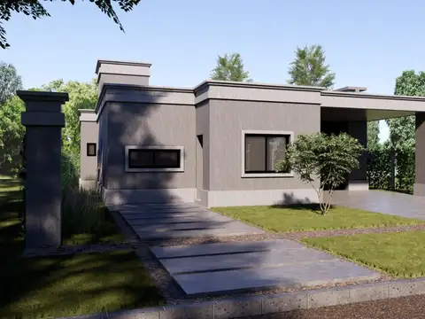 VENTA - Casa en construcción de 3 dormitorios y piscina - Punta Chacra, Roldán.