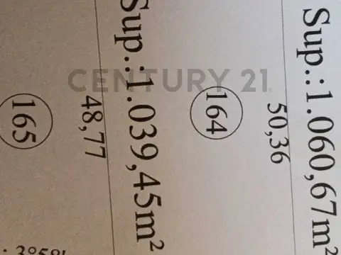 Terreno en Venta de 1039,45 m2