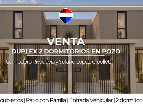 EN VENTA DUPLEX CIPOLLETTI 2 DORMITORIOS