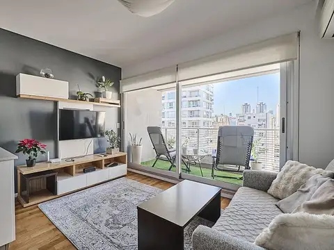 Departamento 2 ambientes Luminoso Impecable con vista amenities y balcon aterrazado en Palermo