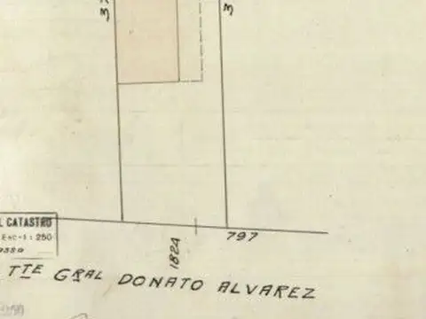 Lote para 1.400 m2 vendibles