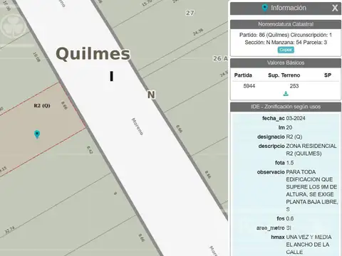 Terreno para desarrollo en altura en venta - Ideal Constructor / inversor