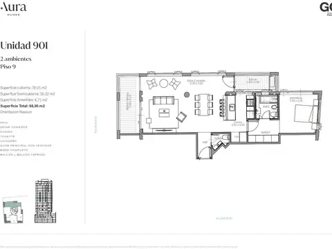 Departamento en Venta al Norte