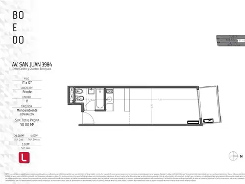 Departamento en Venta al Norte