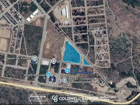 Venta de lote comercial, 2.460m2, sobre Esandi, Bariloche, Río Negro