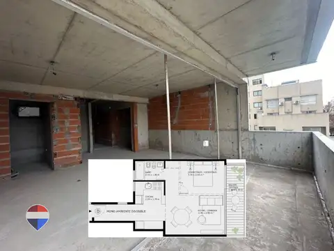 Departamento en Venta de 1 dormitorio