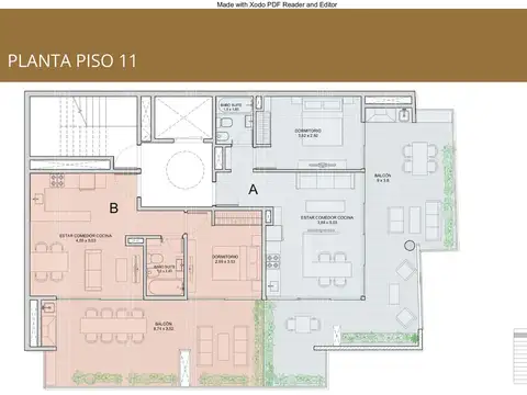 Departamento en Venta de 2 ambientes
