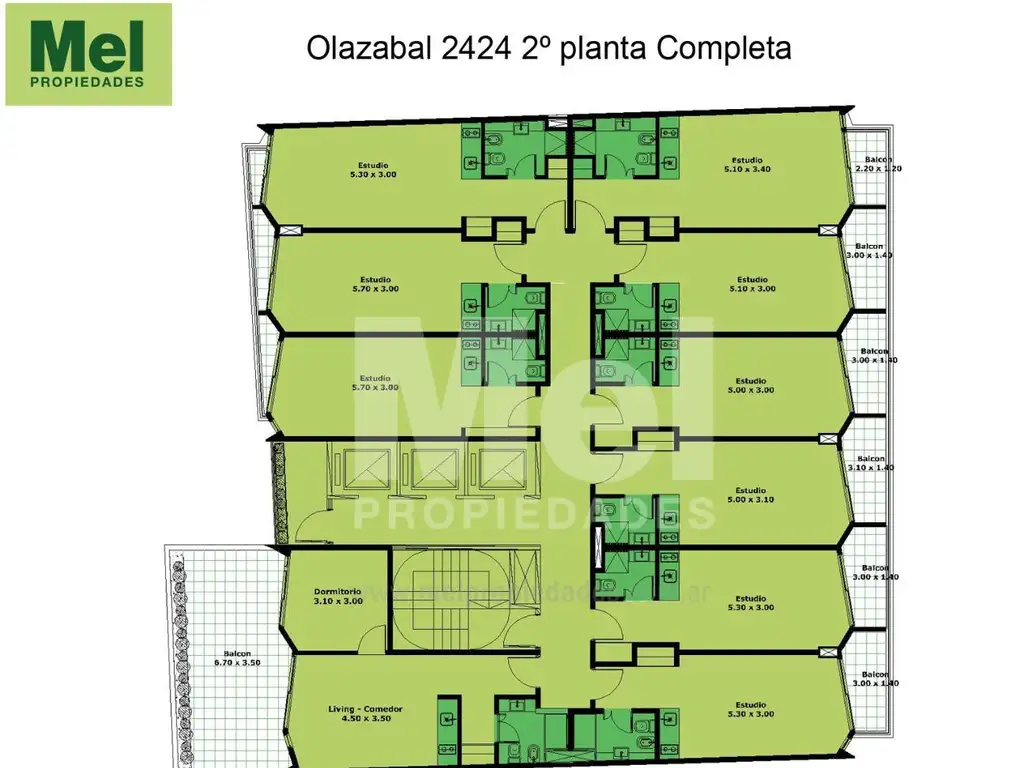 Olazabal 2424 de 84 Unidades en Belgrano
