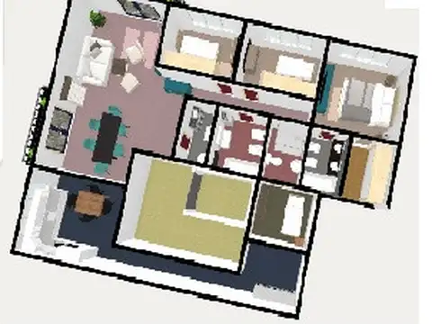 Departamento en Venta de 3 dormitorios