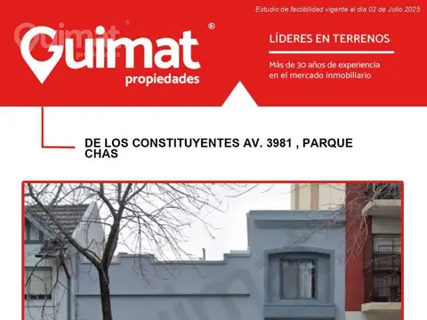 DE LOS CONSTITUYENTES AV.  al 3900