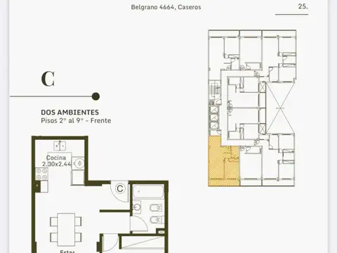 Departamento en Venta de 1 dormitorio