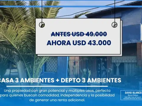 Casa en Longchamps, 6 ambientes, apto credito, luminoso, fondo, terraza