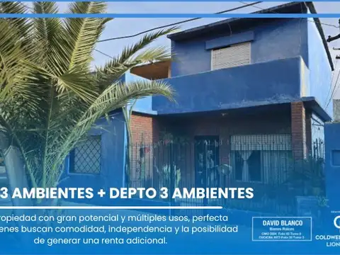 Casa en Longchamps, 6 ambientes, apto credito, luminoso, fondo, terraza