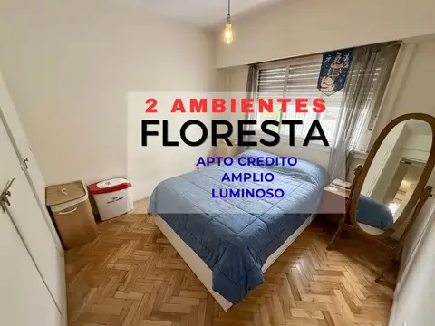 2 AMBIENTES FLORESTA APTO CREDITO BUENA UBICACION