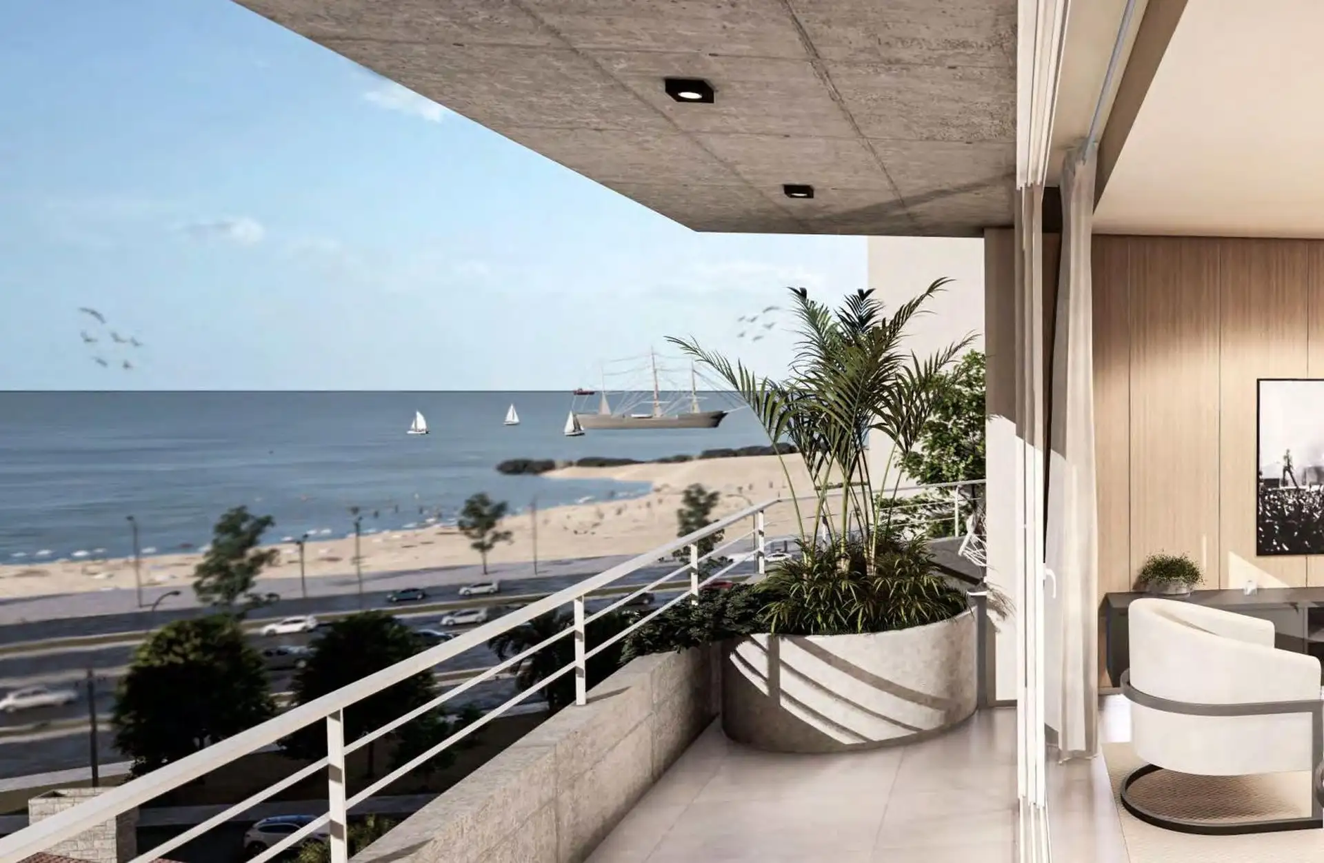 Depto 2 amb, 62m² con cochera y ascensor — La Perla Norte