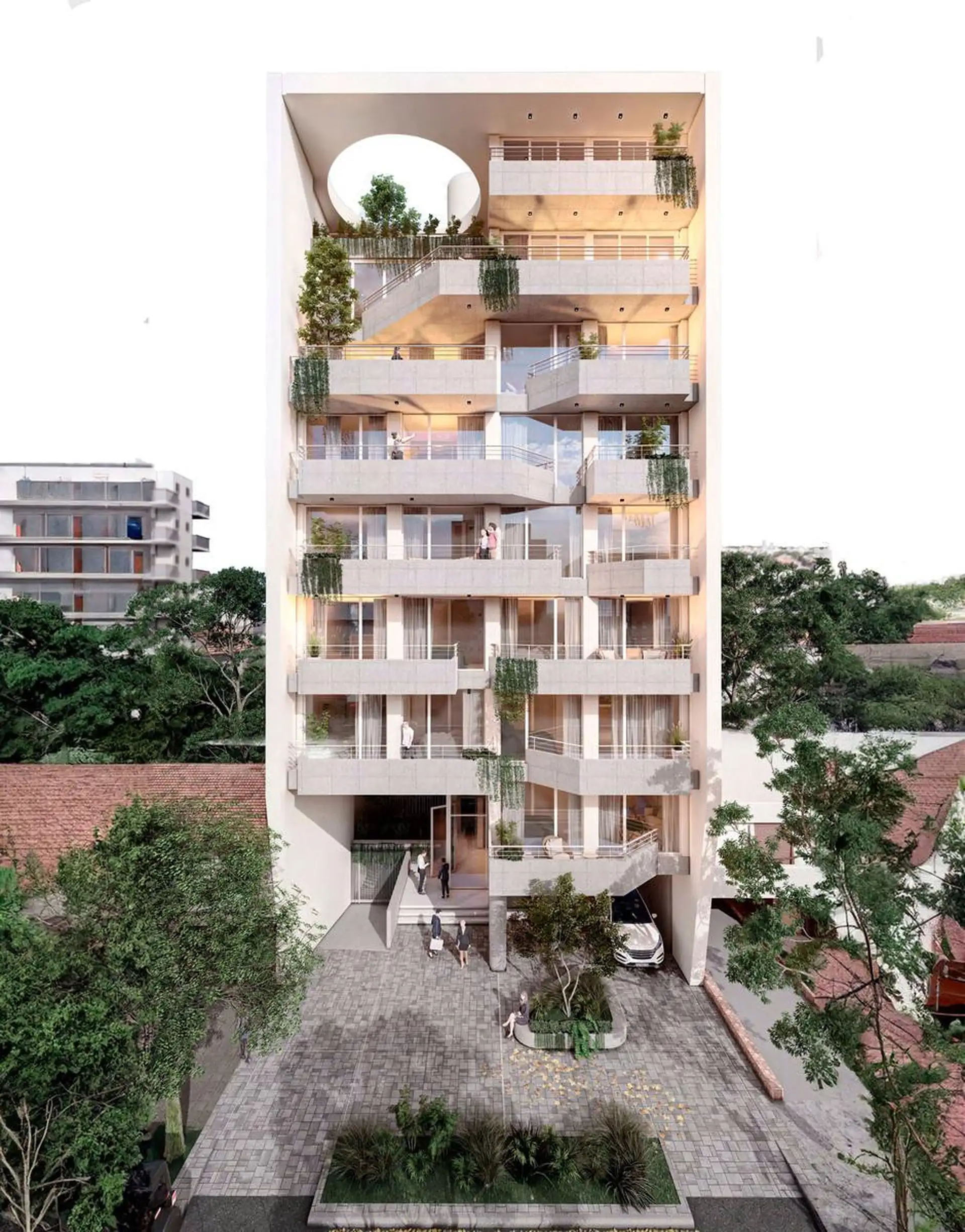 Depto 2 amb, 62m² con cochera y ascensor — La Perla Norte