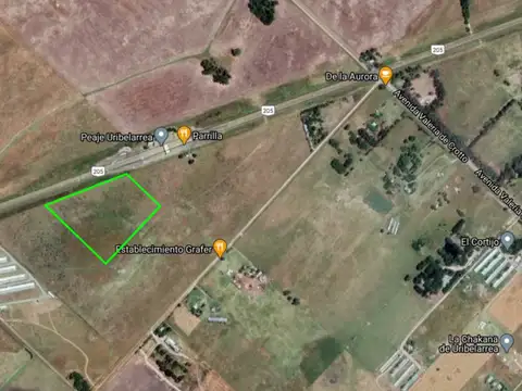 REBAJADO CAMPO 4,18 HA. SOBRE RN. 205 - A mts. PEAJE URIBELARREA - LOBOS - FRACCION 3 -