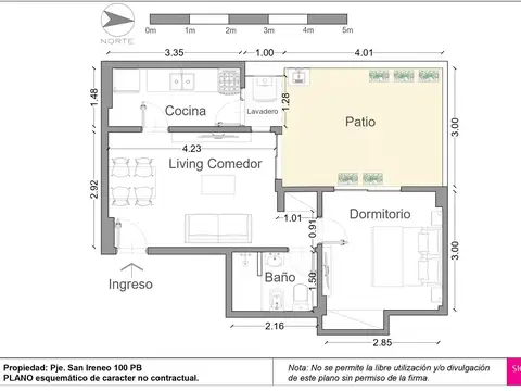 Departamento en Venta en Caballito, USD 105.000