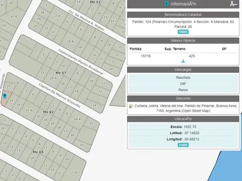 corbeta julieta y azopardo