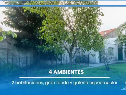Casa en Banfield, lomas de zamora, 4 ambientes, terraza, cochera, fondo, apto credito
