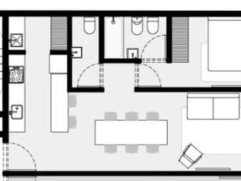 Departamento en Venta de 2 ambientes